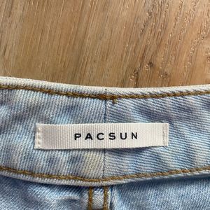 These shorts are patch denim shorts. Mom fit. So adorable for summer